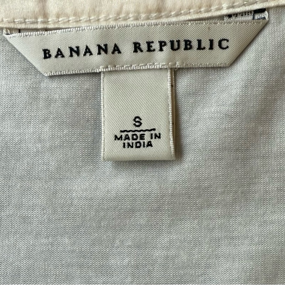 Banana Republic Womens Size S Cream Lace & Sequin Spaghetti Strap Camisole Tank - Picture 4 of 5